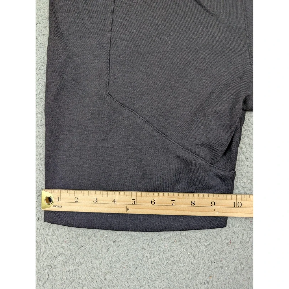 Gray Saks Fifth Avenue Shorts Mens XL Black Blue‎ Side Stripe Zip Fly Pocket